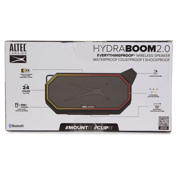 Open Box - Altec Lansing -  HydraBoom 2.0 Bluetooth S Black - Picture 10 of 11